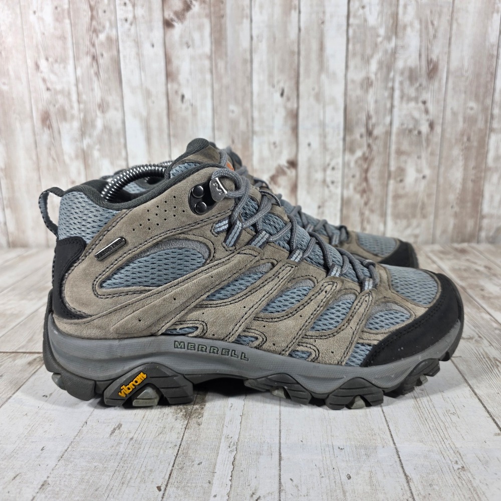 Merrell Womens Moab 2 Mid Waterproof Hiking Boots Granite Grey J036328 Size 9